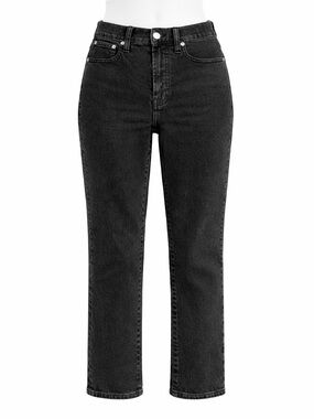 Size 24 Madewell Women’s Perfect Vintage Jeans Black High Rise Straight Leg